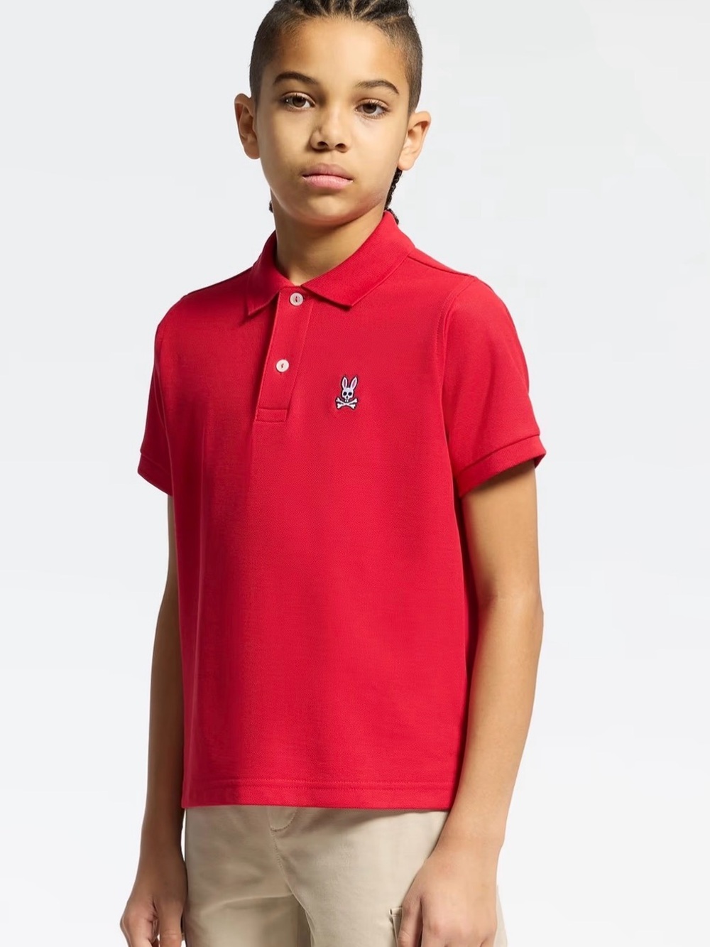 Psycho Bunny kids Polo in Bright Pink Size LARGE 14-16